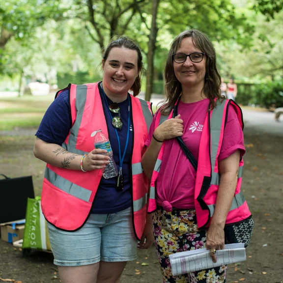 group of young people on tour